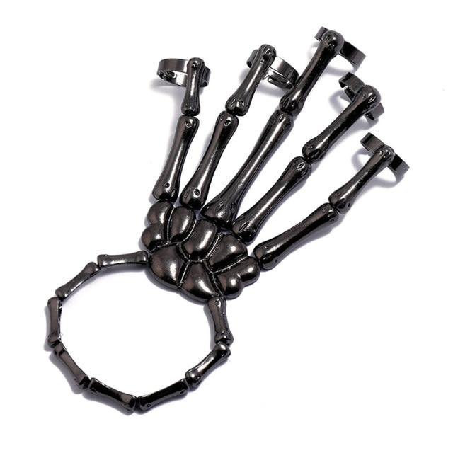 'Phalange' Goth Dark Skeleton Adjustable Bracelets