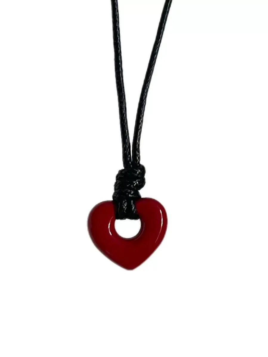 'Out of Time' Heart Shape Hollow Necklace