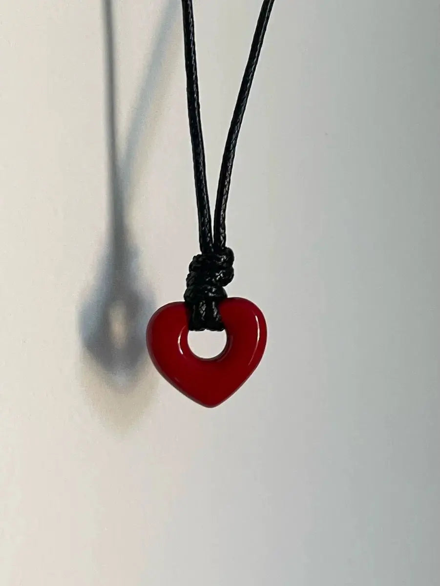 'Out of Time' Heart Shape Hollow Necklace