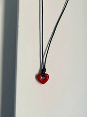 'Out of Time' Heart Shape Hollow Necklace