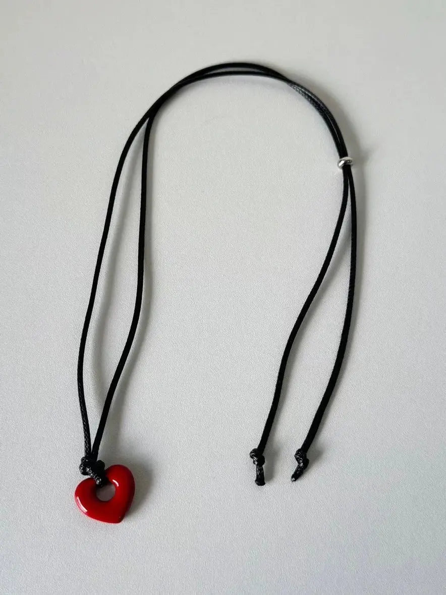 'Out of Time' Heart Shape Hollow Necklace