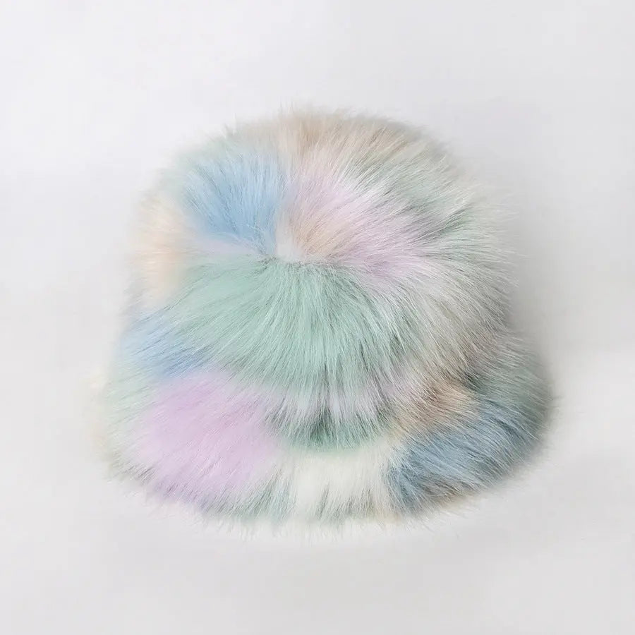 'Palette ' Furry Pride Pastel Rainbow Fluffy Hat