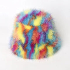 'Palette ' Furry Pride Pastel Rainbow Fluffy Hat