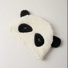 'Panda' Kawaii Black and White Fluffy Hat