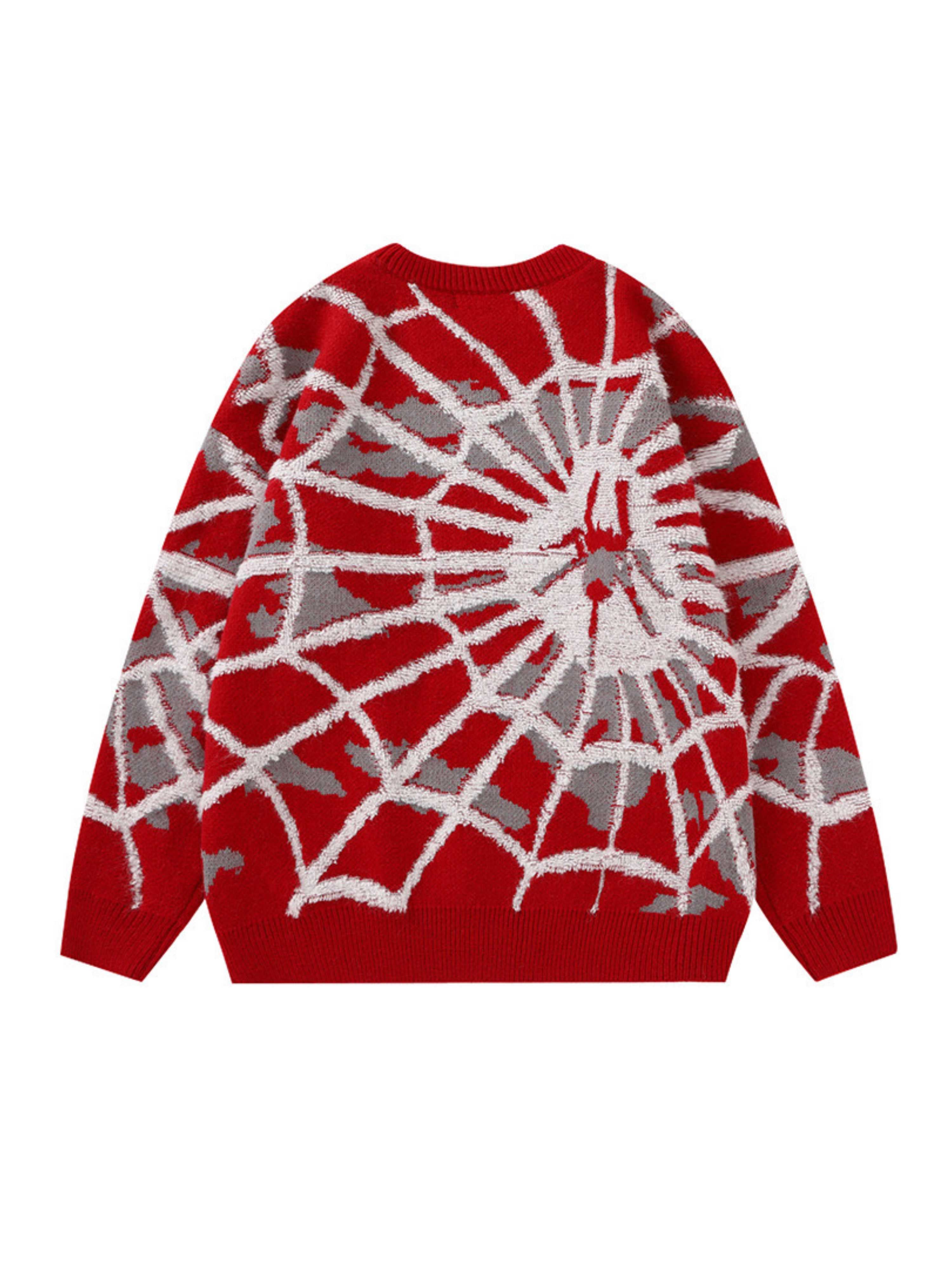 'Part of the Play' Spider Oversized Sweater