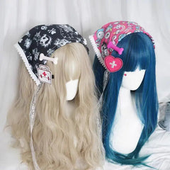 'Peakaboo' Kawaii Goth Scarf Headband