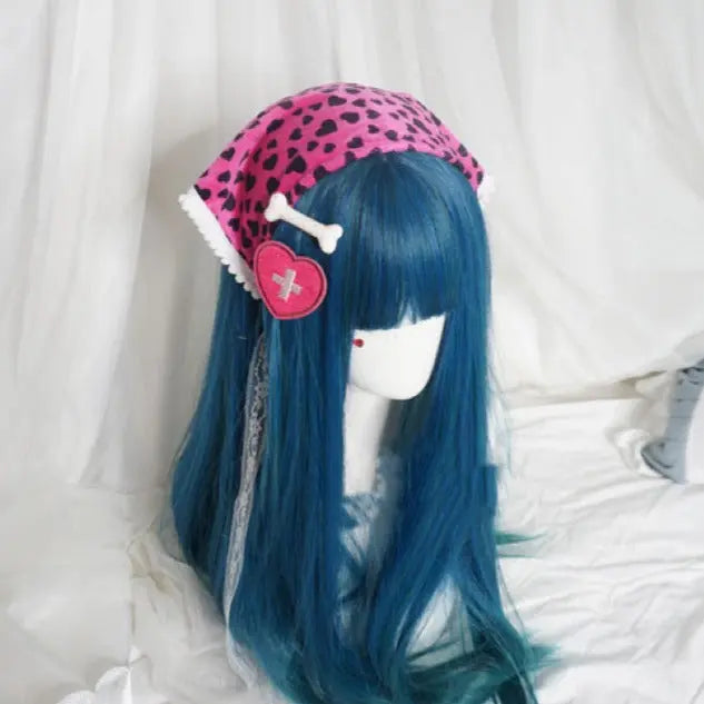 'Peakaboo' Kawaii Goth Scarf Headband