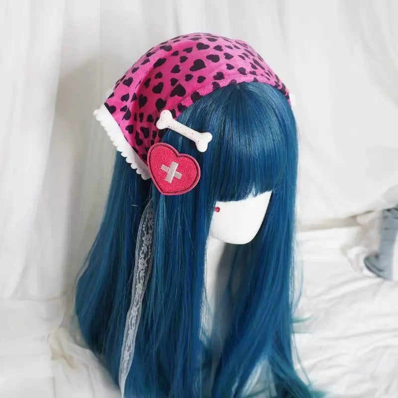 'Peakaboo' Kawaii Goth Scarf Headband