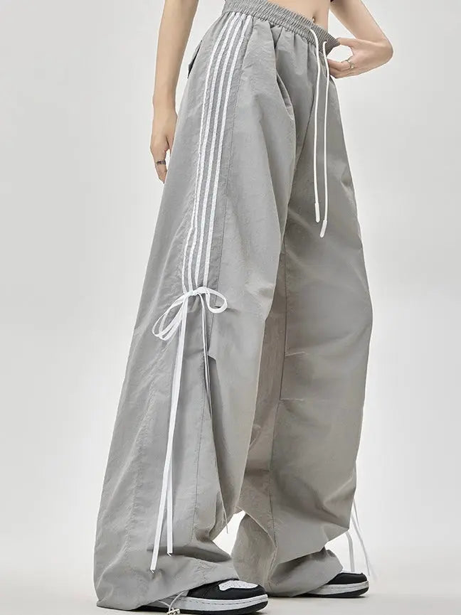 'Pineapple' Streetstyle Oversized Pastel Blokecore Ribbon Pants