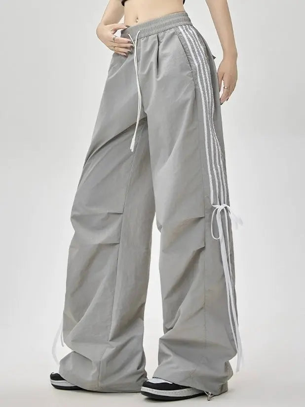 'Pineapple' Streetstyle Oversized Pastel Blokecore Ribbon Pants