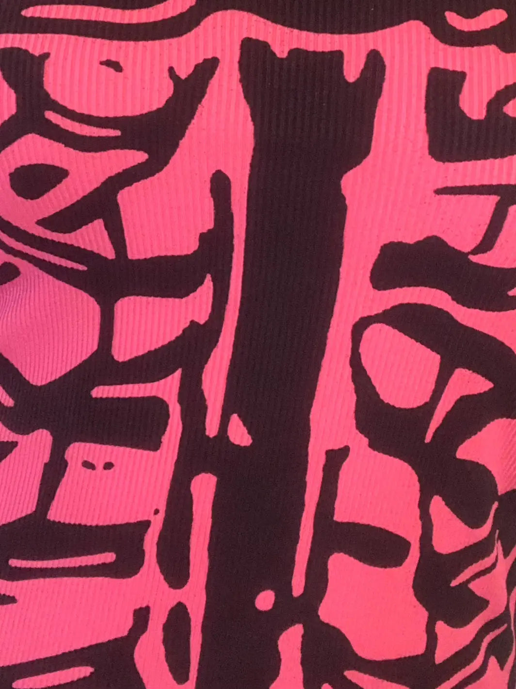 'Pink Body' Y2k Skeleton Body T-shirt Dress