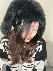 'Star Killer' Kawaii Goth Black Rabbit Hat