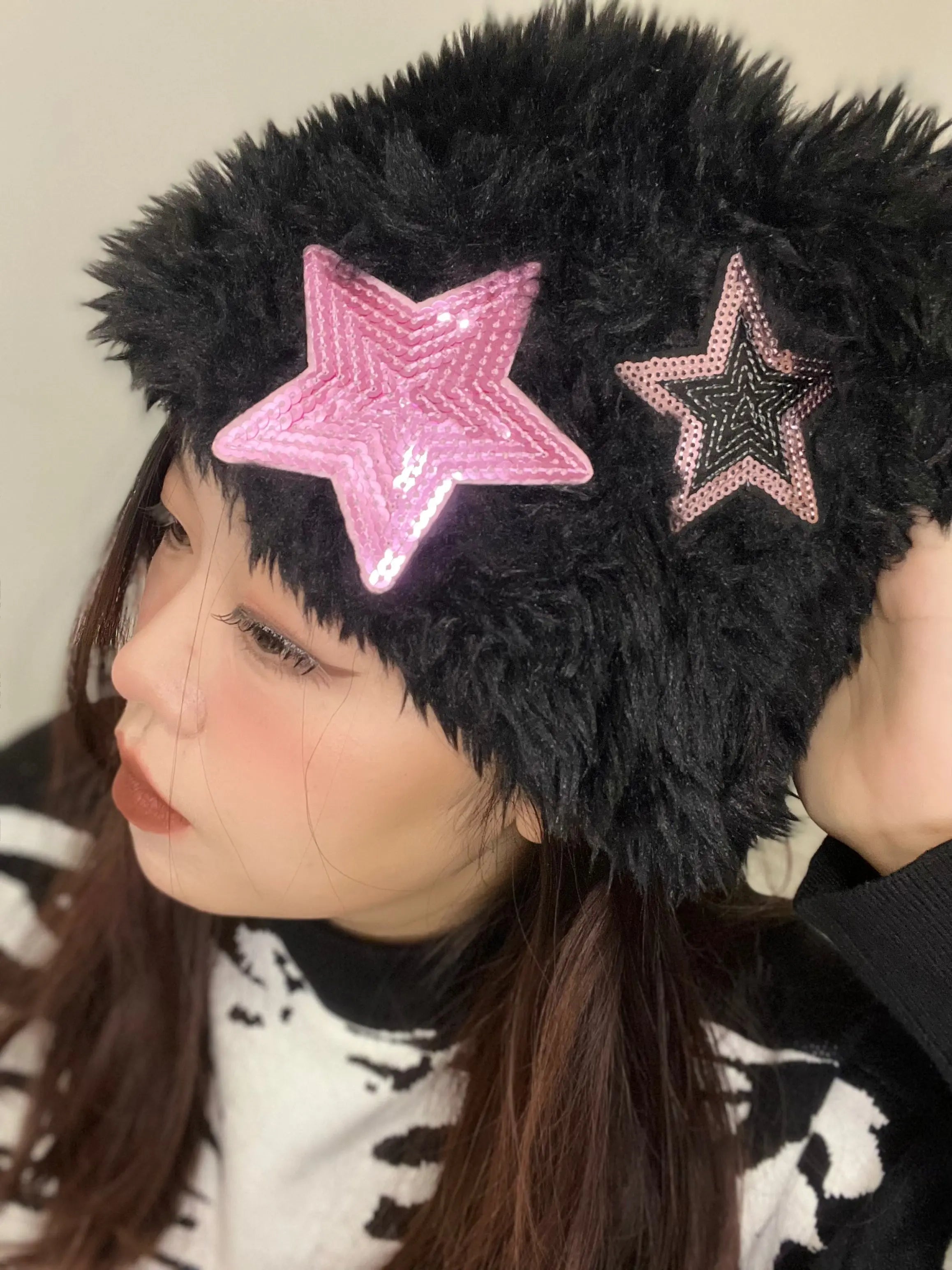 'Star Killer' Kawaii Goth Black Rabbit Hat