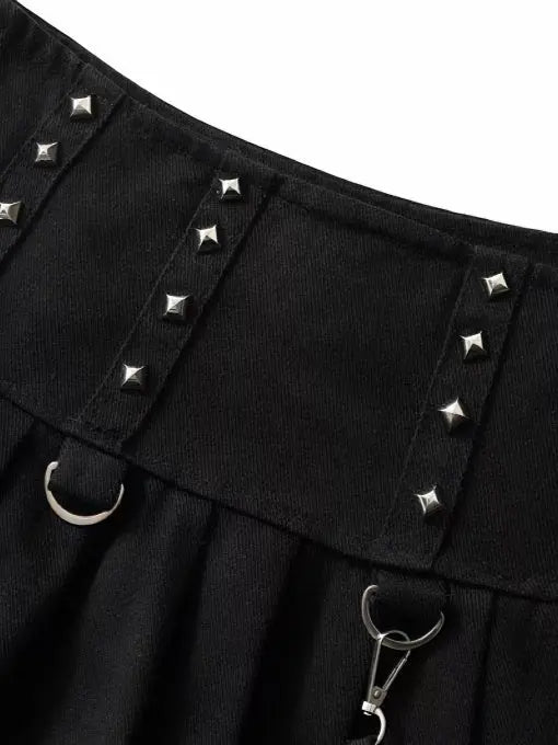 'Pistols' Tech-wear Rivet Detachable Skirt Pants