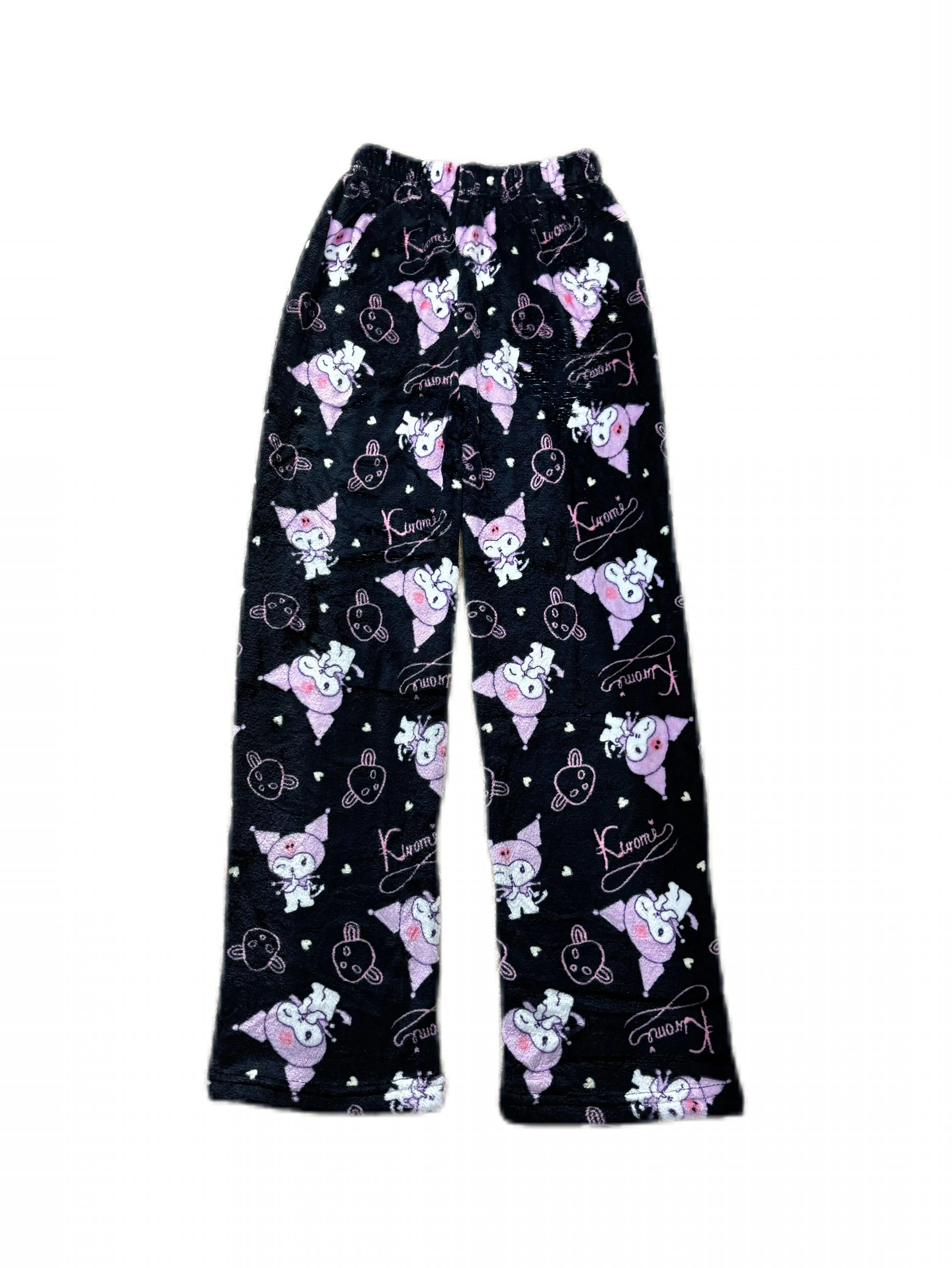 'Pjm Party' Kawaii Halloween Ghost Kitten Fleeced Pants