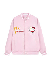 'Process Club' Kawaii Streetstyle Kitty Bomber Jacket