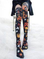 'Pumpkin Market' Limited Halloween Leg Tights