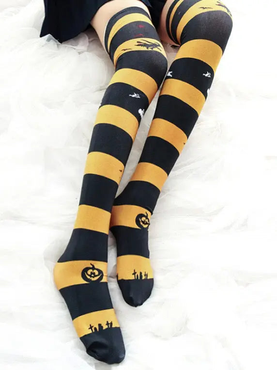 'Pumpkin Market' Limited Halloween Leg Tights