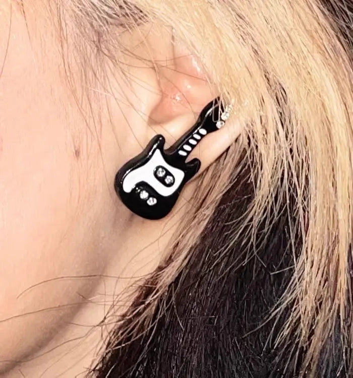 'Punk Princess' Kawaii Punk Guitar Earrings