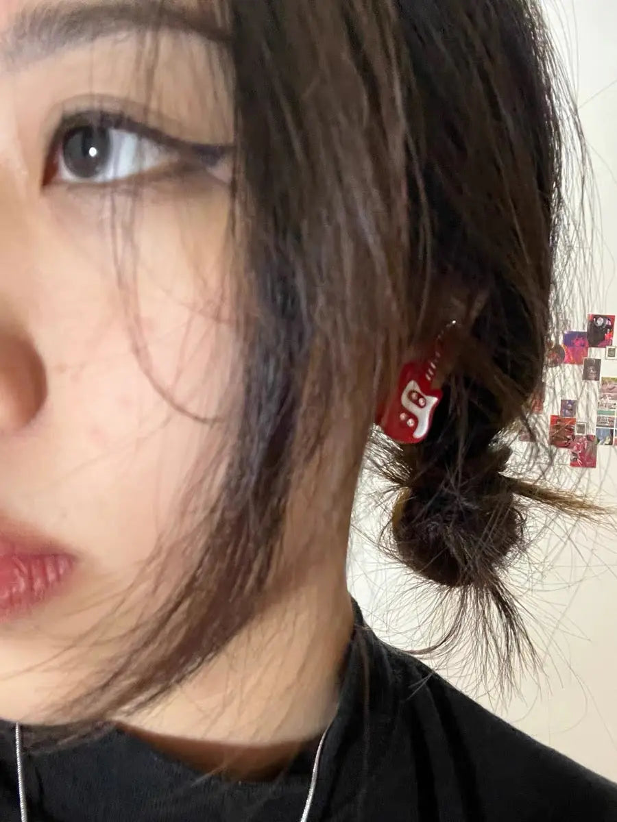 'Punk Princess' Kawaii Punk Guitar Earrings