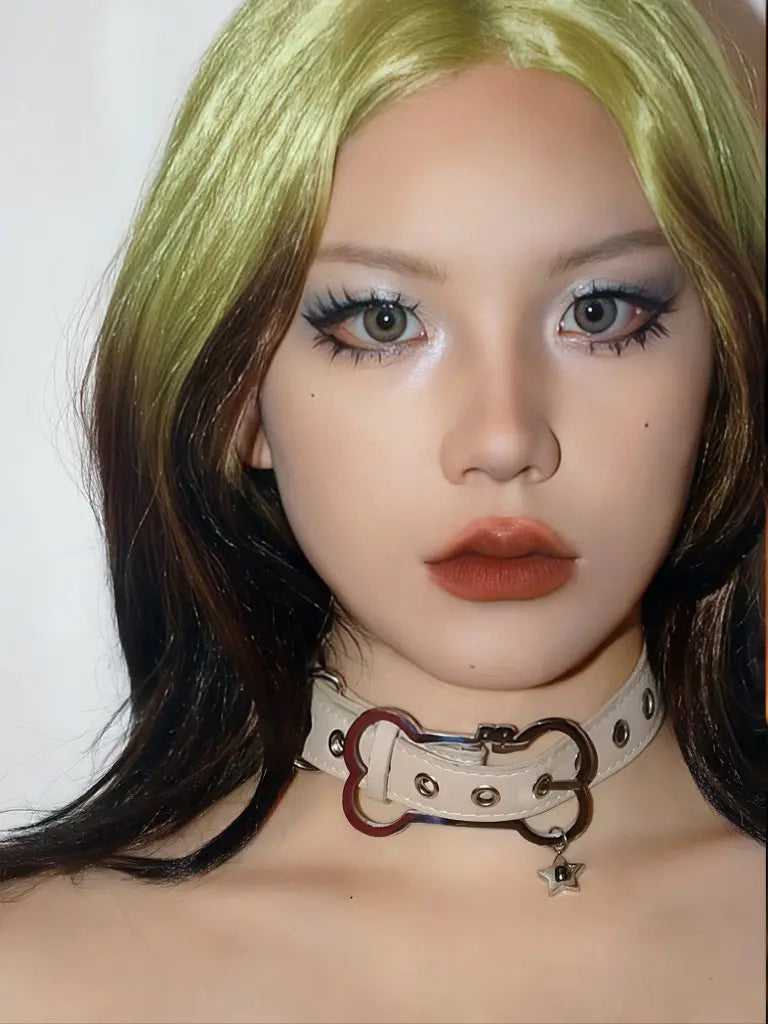 'Puppy Love'  Kawaii Dog Bone Harajuku Choker Necklace