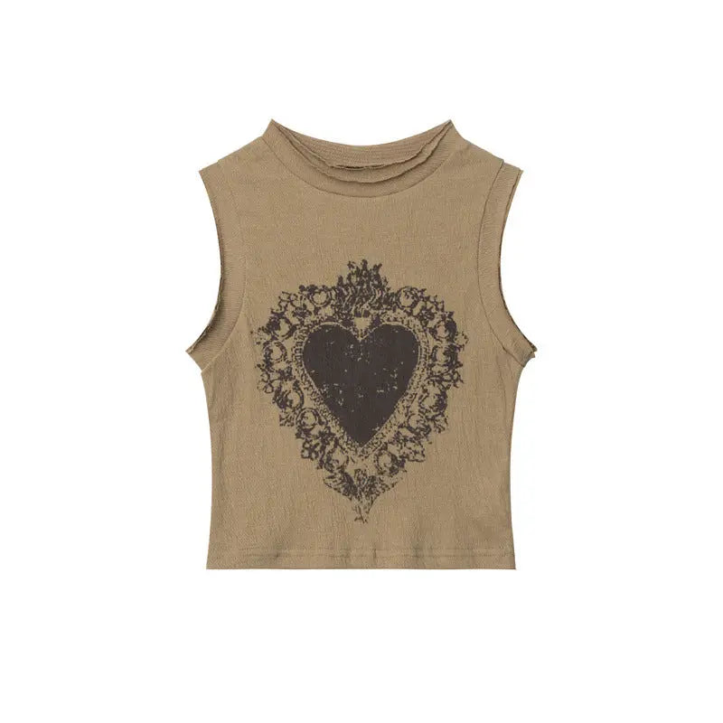 'Queencard' y2k Punk Distressed Tank Top