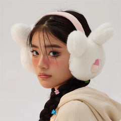 'Rabbito' Kawaii Fluffy Rabbit Face Earmuff