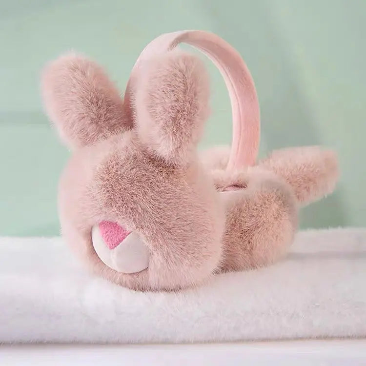 'Rabbito' Kawaii Fluffy Rabbit Face Earmuff