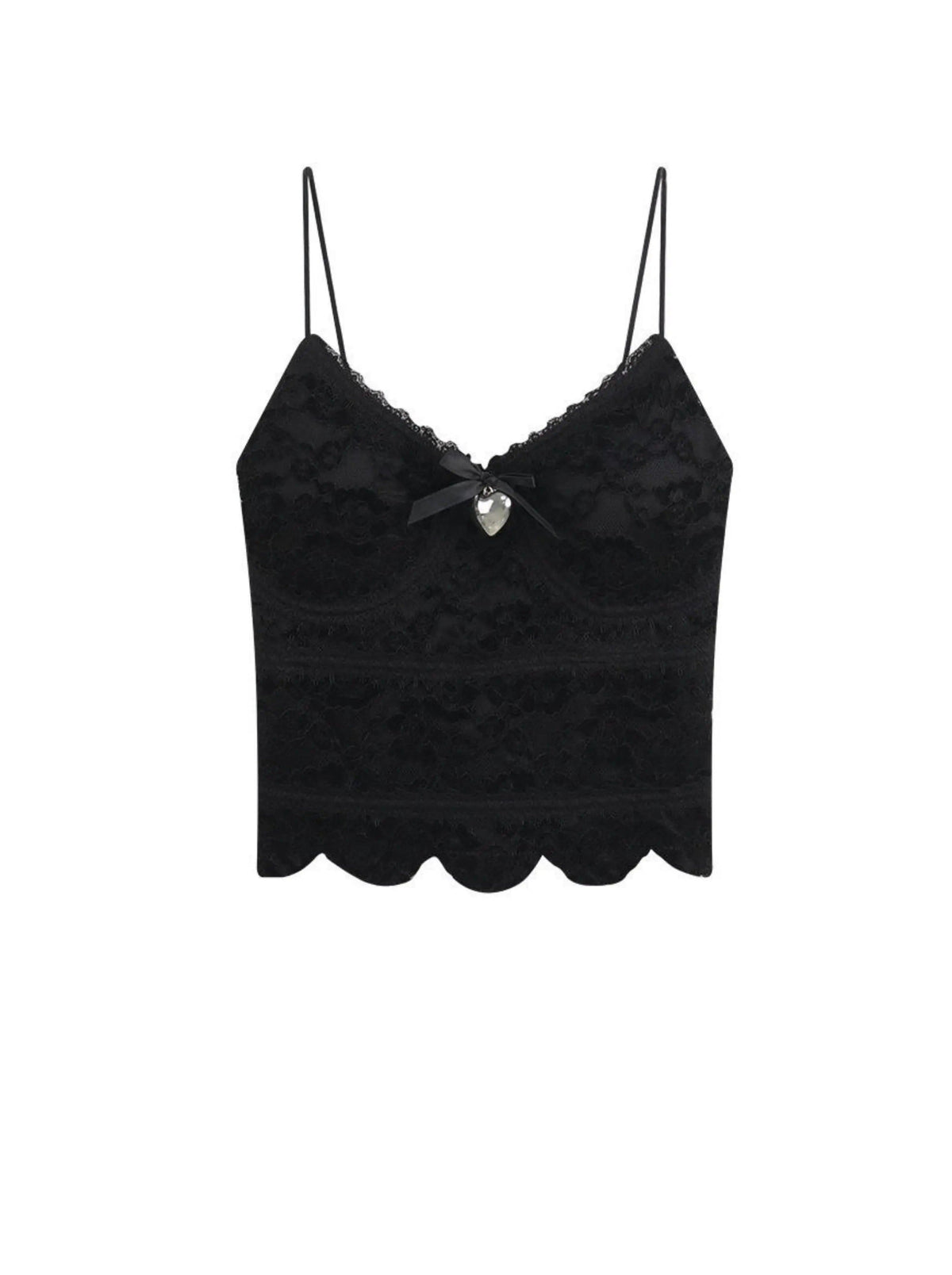 'Ragdoll' Coquette Lace Ribbon Cami Top