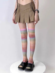 'Rainbow babe' Y2k Harajuku Pastel Tights