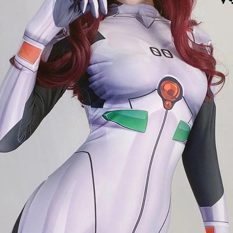 'Rei Ayanami' EVA Cosplay Sexy Tights Bodysuit