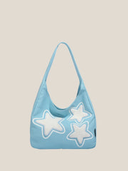 'Retro Star' Y2k Fleeced Star Underarm Bag