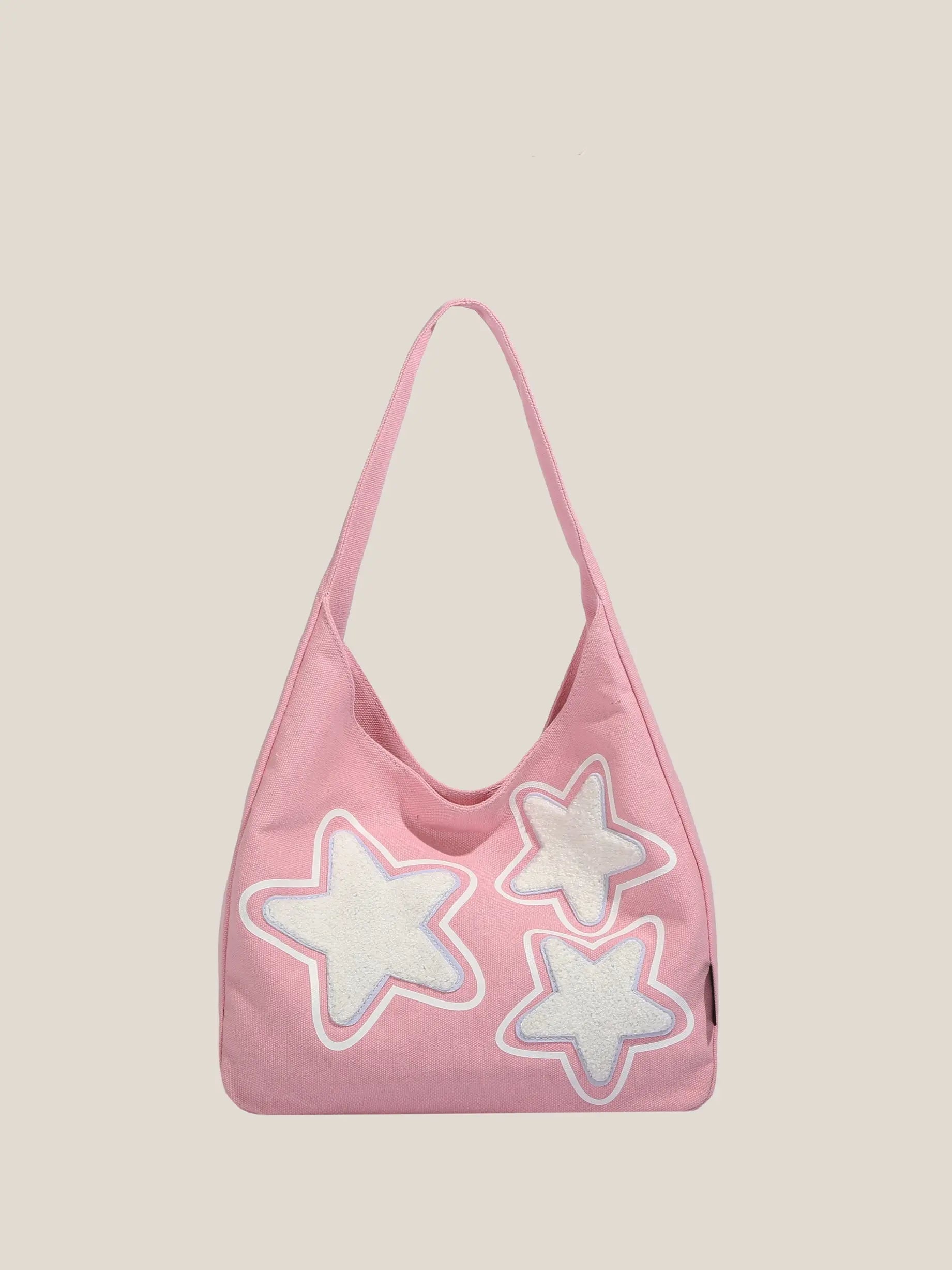 'Retro Star' Y2k Fleeced Star Underarm Bag