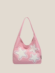 'Retro Star' Y2k Fleeced Star Underarm Bag