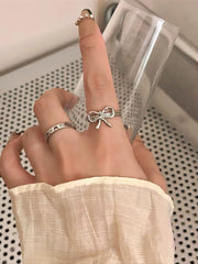 'Ribbon' Coquette Basic Ribbon Rings Set