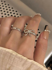 'Ribbon' Coquette Basic Ribbon Rings Set