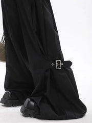 'Ride with It' Darkwear Oversized Wide-leg Pants