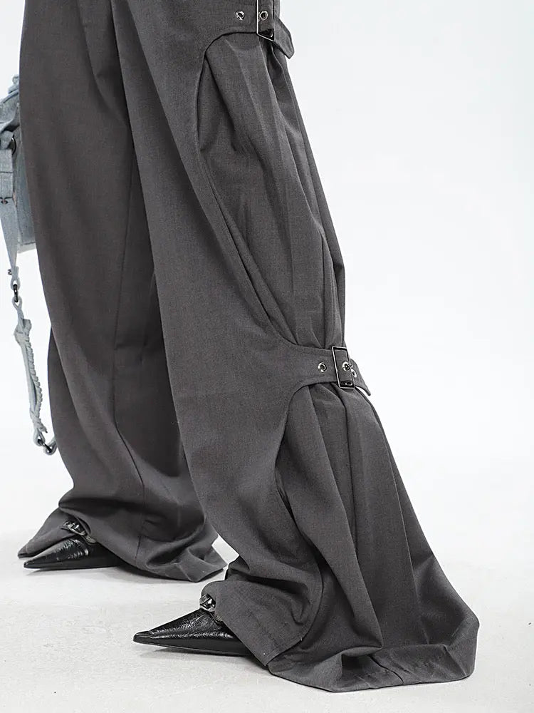 'Ride with It' Darkwear Oversized Wide-leg Pants