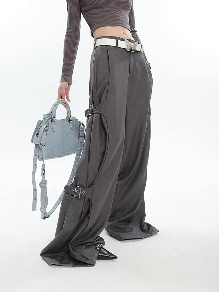 'Ride with It' Darkwear Oversized Wide-leg Pants