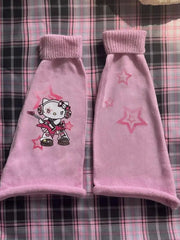 'Rock Kitten' Kawaii Goth Leg Warmers