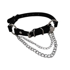 'Rosalia' Punk Metal Heart Shape Buckle Choker