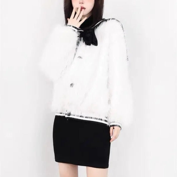 'Sailor Moon' Sailor Collar Kawaii Fluffy Coat