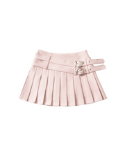 'Sakura' Kawaii Coquette Pleated Heart Buckle Skirt