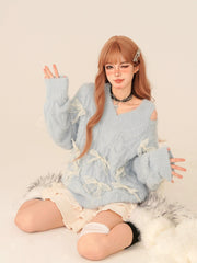 'Salted Cake' Kawaii Ribbon Sweater