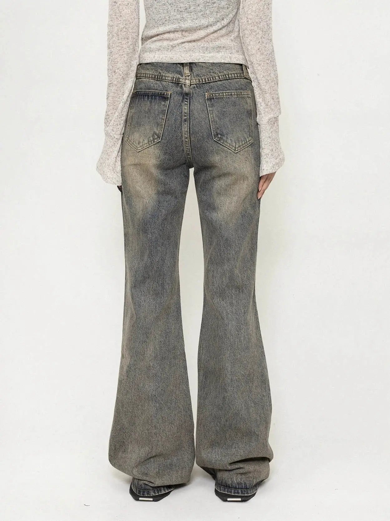 'Sand' Wasteland Punk Distressed Denim Pants