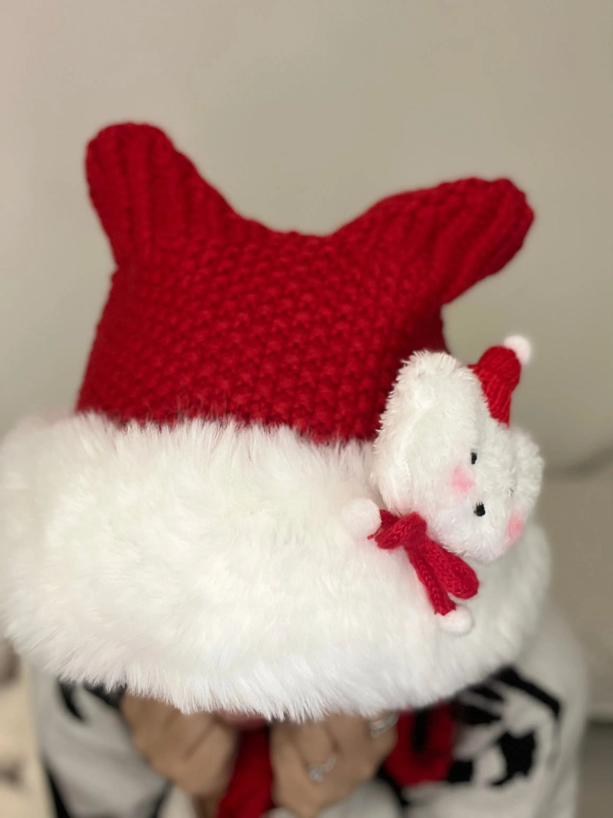 'Snow Bear' Kawaii Holiday Tassel Hat