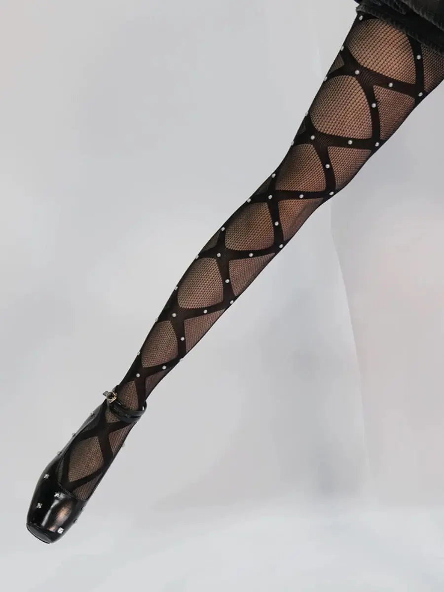 'Scars' Dark Punk  Lace Up Tights