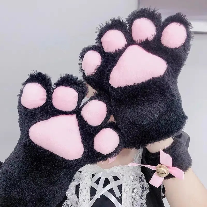 'Scratch' Furry Cat Paws Neko Gloves