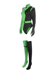 'Shego Kim' Green & Black Costume Set