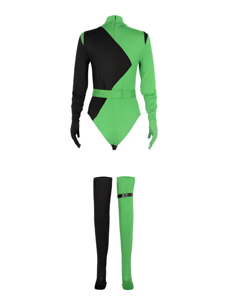 'Shego Kim' Green & Black Costume Set